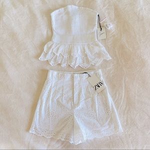 ZARA outfit for summer white laced